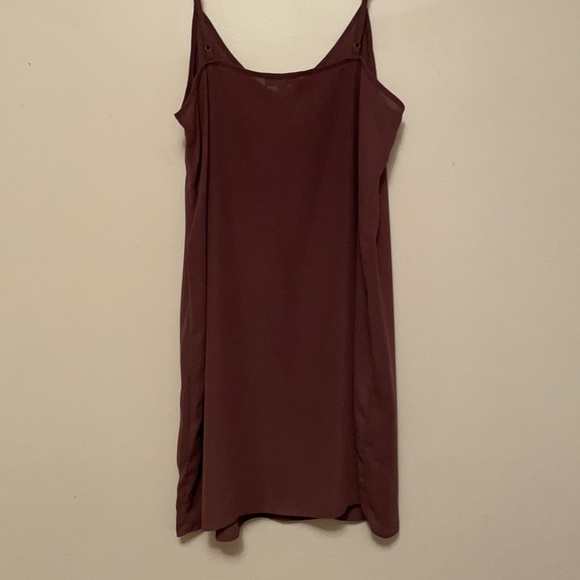 Aritzia silk slip dress w/ lace cover, dusty rose size S - Picture 4 of 6